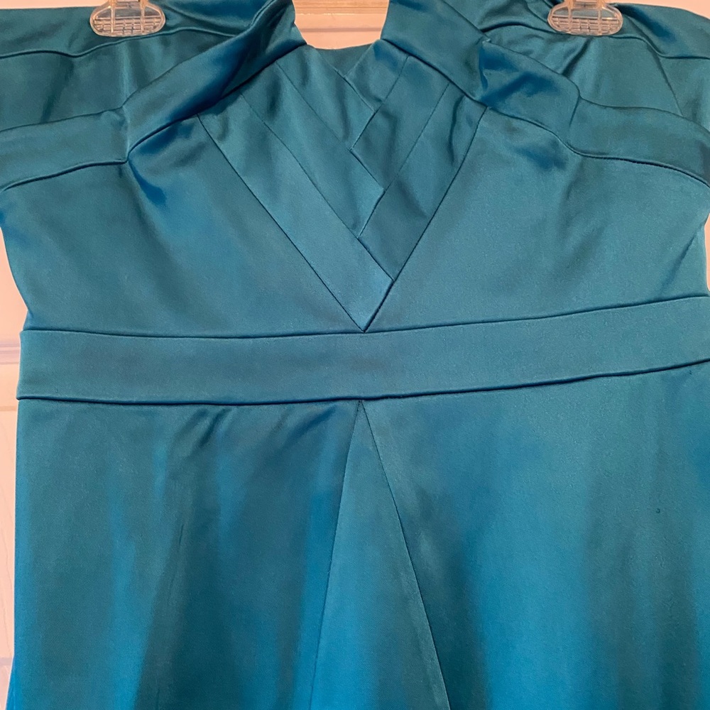Laundry By Shelli Segal Strapless Teal Dress